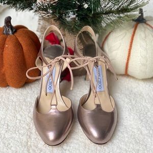Jimmy Choo Rose Gold heels
